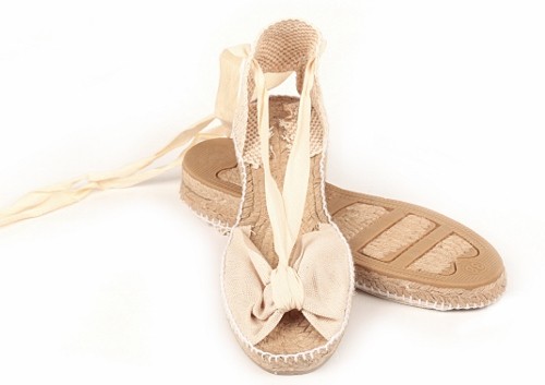 Alpargata cuña baja Mariposa mujer