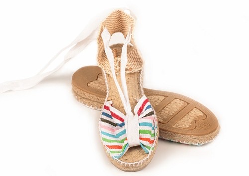 Alpargata cuña baja Mariposa mujer