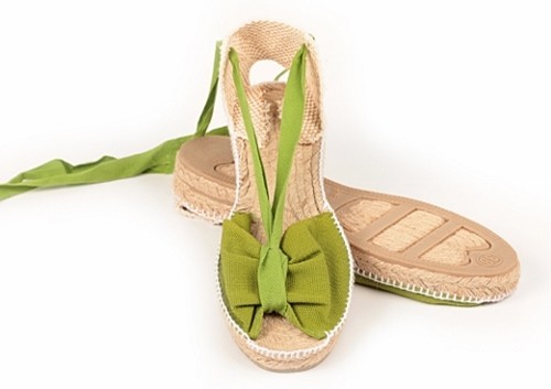 Alpargata cuña baja Mariposa mujer