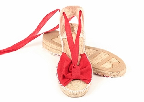 Alpargata cuña baja Mariposa mujer