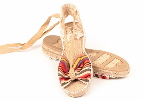 Alpargata cuña baja Mariposa mujer