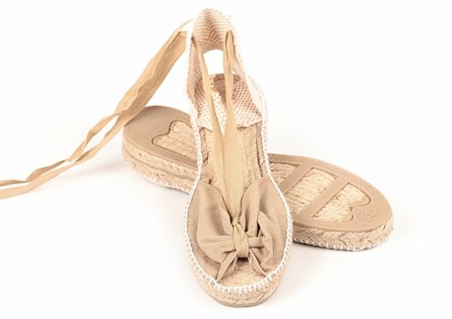 Alpargata cuña baja Mariposa mujer