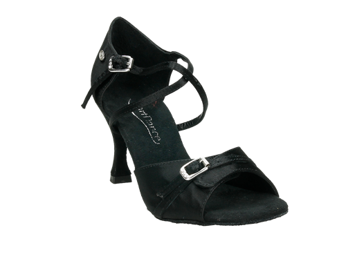 Sandalia baile Latino empeine ajustable tacón fino (PD636)