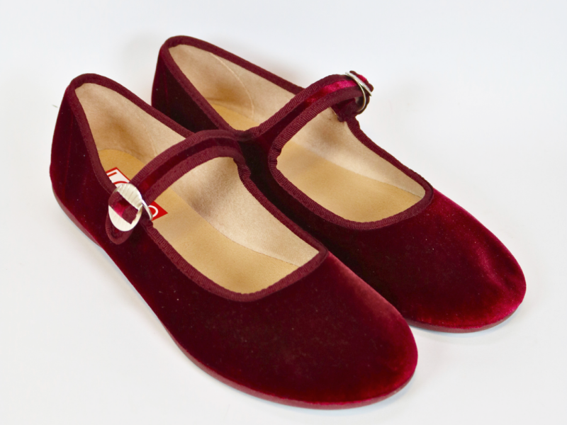 Merceditas terciopelo mujer