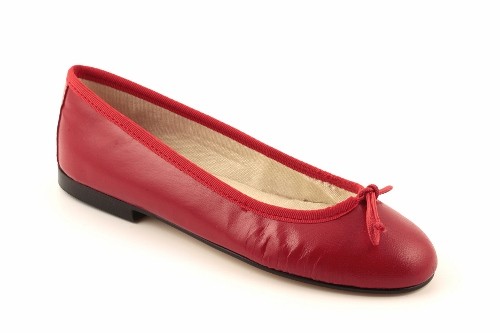 Manoletina de piel mujer