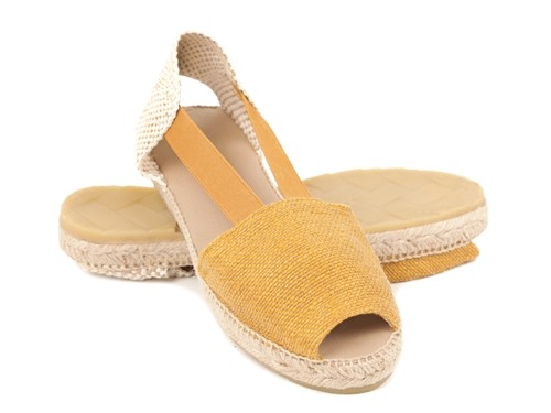 Alpargata plana de yute con elásticos mujer (Mod. Sahara)