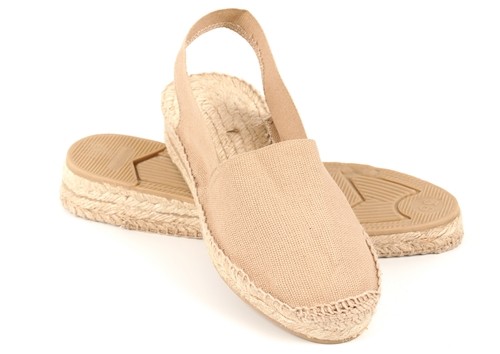 Alpargata de cuña baja Sandalia mujer