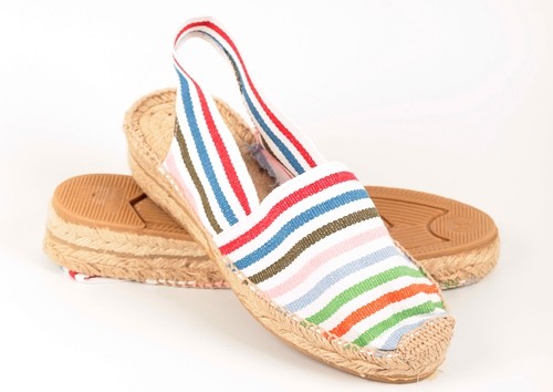 Alpargata de cuña baja Sandalia mujer