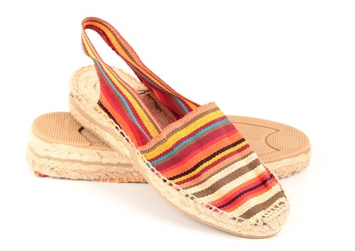 Alpargata de cuña baja Sandalia mujer