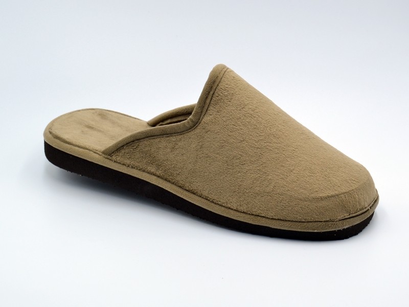 Zapatilla de pelo abierta hombre