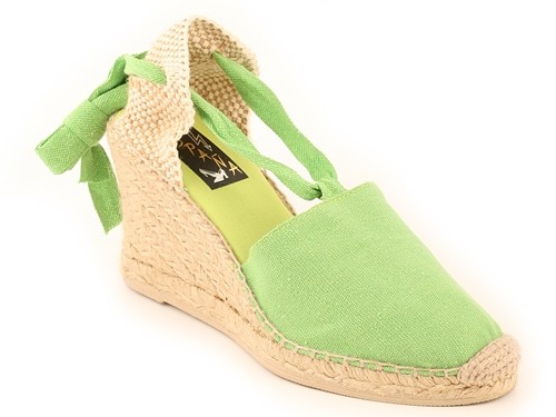 Alpargata cuña alta con cintas mujer (Mod.500)