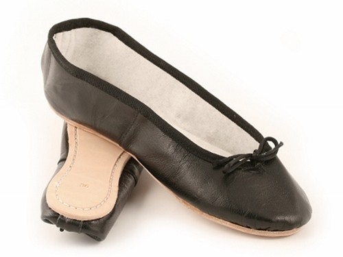 Manoletina piel de suela de cuero mujer