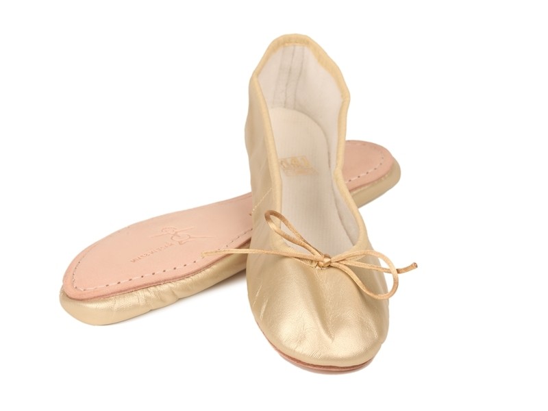 Manoletina piel de suela de cuero niños