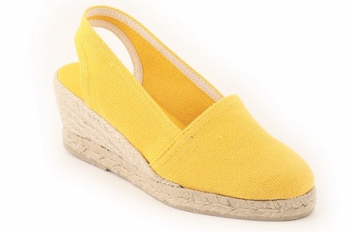 Alpargata cuña media con talonera mujer (Mod. 302)