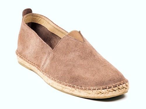 Alpargata plana de serraje para hombre (Mod. 42)