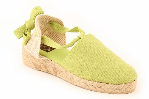 Alpargata cuña baja con cintas niños (Mod. 100)