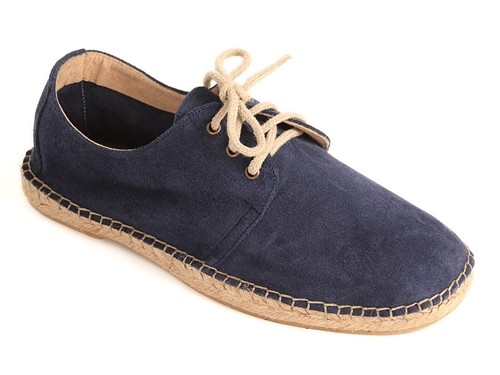 Alpargata plana Blucher de serraje para hombre (Mod.43)