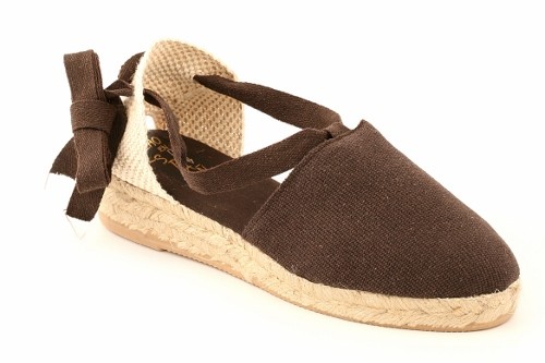 Alpargata cuña baja con cintas niños (Mod. 100)