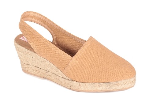 Alpargata cuña media con talonera mujer (Mod. 302)