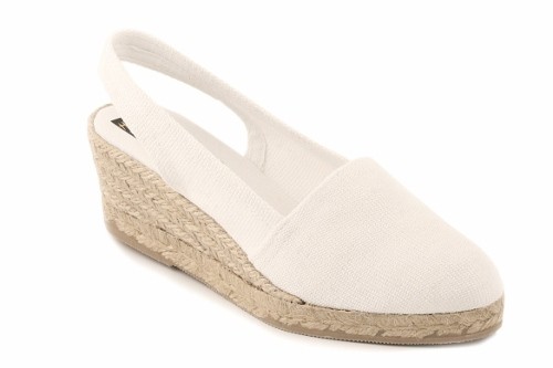 Alpargata cuña media con talonera mujer (Mod. 302)