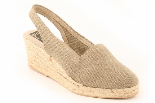 Alpargata cuña media con talonera mujer (Mod. 302)