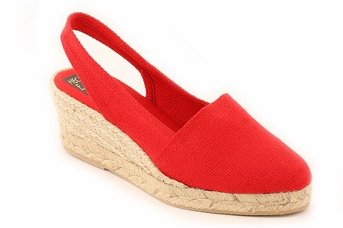 Alpargata cuña media con talonera mujer (Mod. 302)