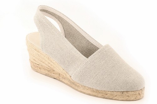 Alpargata cuña media con talonera mujer (Mod. 302)