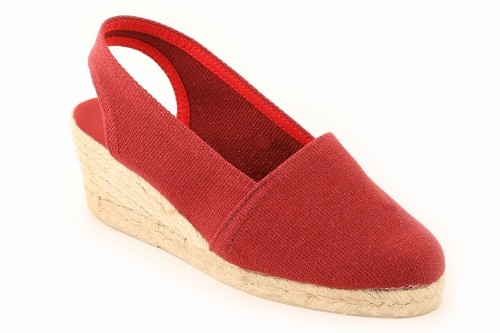 Alpargata cuña media con talonera mujer (Mod. 302)