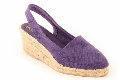 Alpargata cuña media con talonera mujer (Mod. 302)