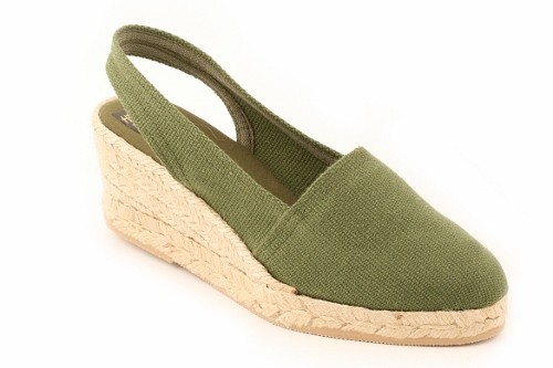 Alpargata cuña media con talonera mujer (Mod. 302)