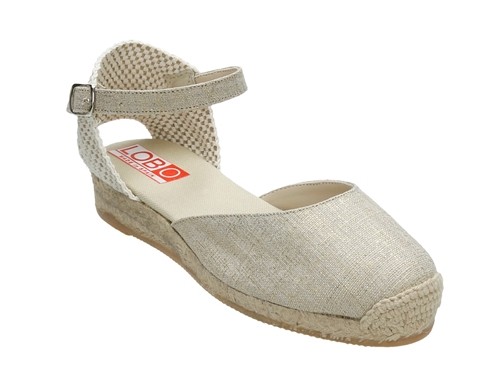 Alpargata cuña baja con pulsera niños (Mod.1001)