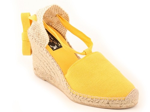 Alpargata cuña alta con cintas mujer (Mod.500)