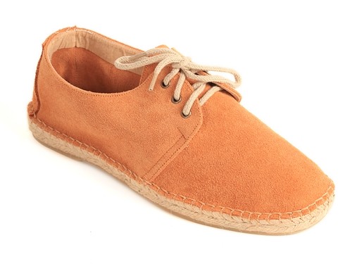 Alpargata plana Blucher de serraje para hombre (Mod.43)