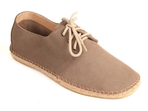 Alpargata plana Blucher de serraje para hombre (Mod.43)