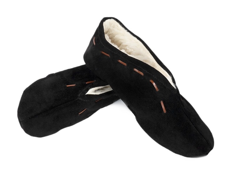 Babucha de serraje forrada para hombre