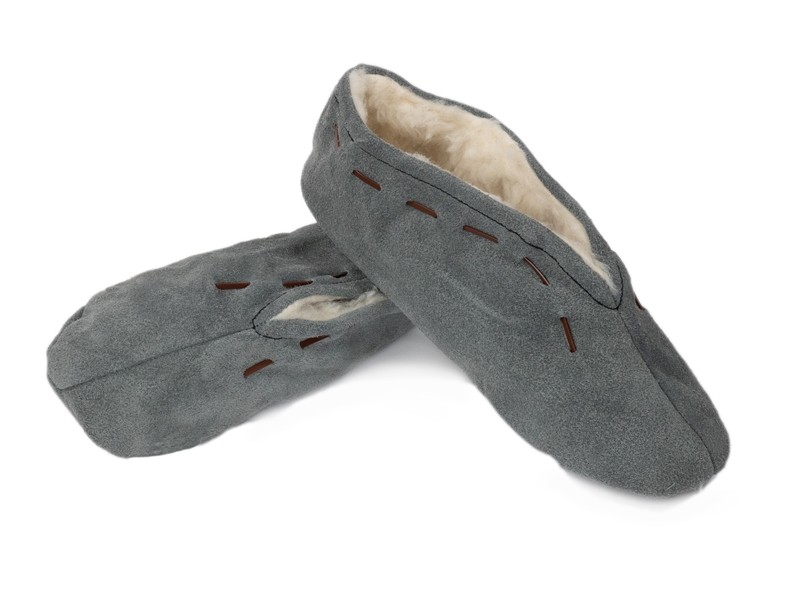 Babucha de serraje forrada para hombre