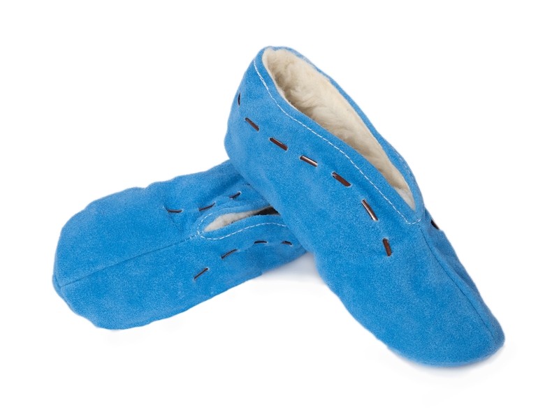 Babucha de serraje forrada para hombre