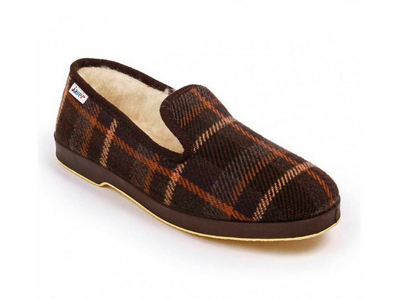 Zapatilla de paño de lana virgen para hombre