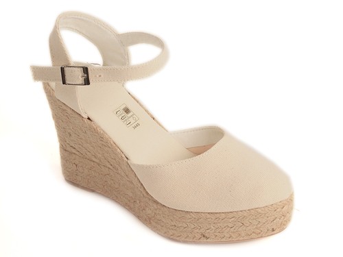 Alpargata cuña alta con plataforma y pulsera mujer (Mod. 52)