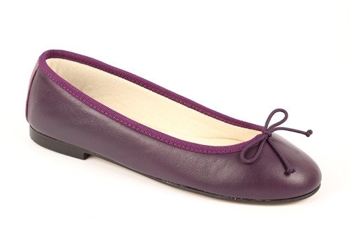 Manoletina de piel mujer