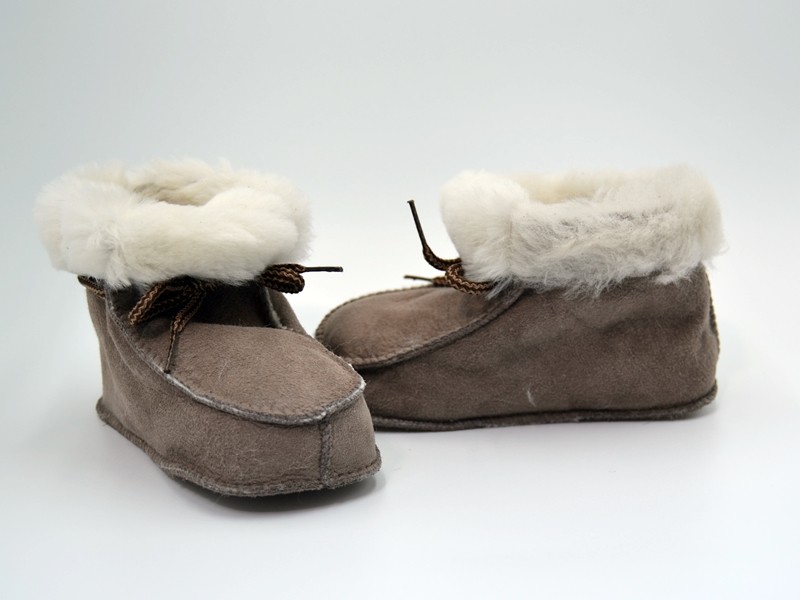 Babucha patuco de serraje forrado sin suela