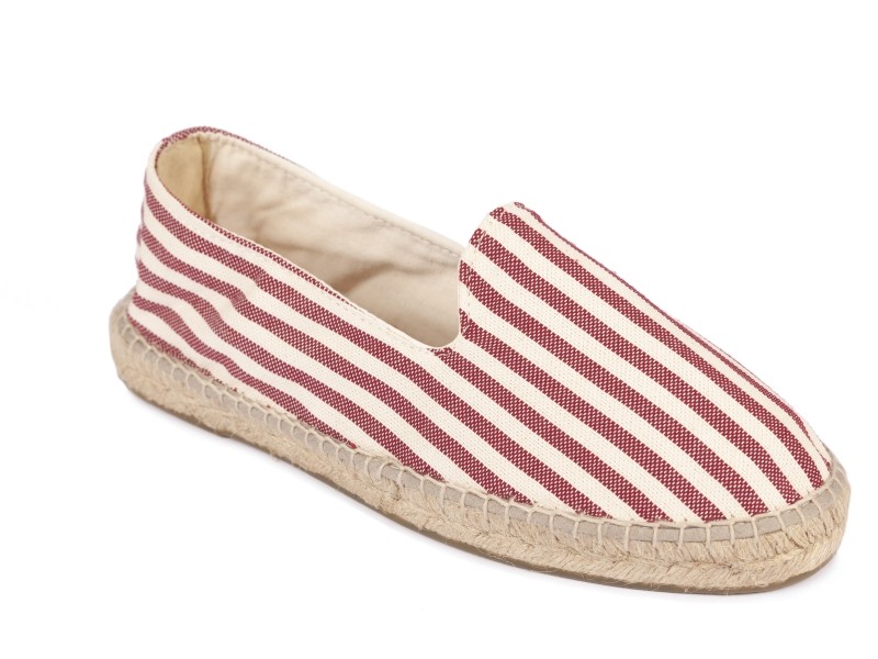 Alpargata plana COPETE de RAYAS hombre