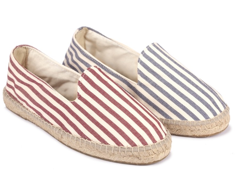 Alpargata plana COPETE de RAYAS hombre Alpargata plana COPETE de RAYAS hombre